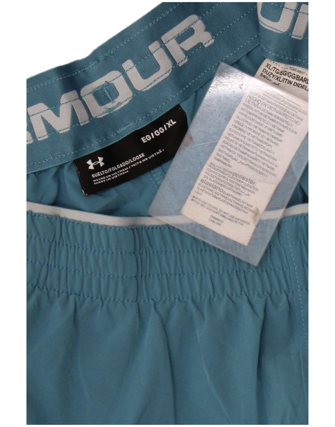 Pantaloncini sportivi da uomo UNDER ARMOUR XL Blu Poliestere color block