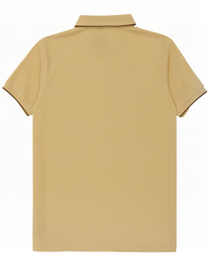 Massimo Dutti Mens Polo Shirt Medium Yellow