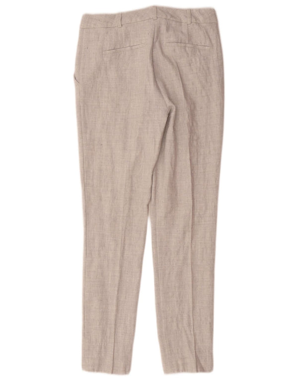 Pantaloni da abito slim da donna Hugo Boss UK 8 Small W28 L29 Grigio
