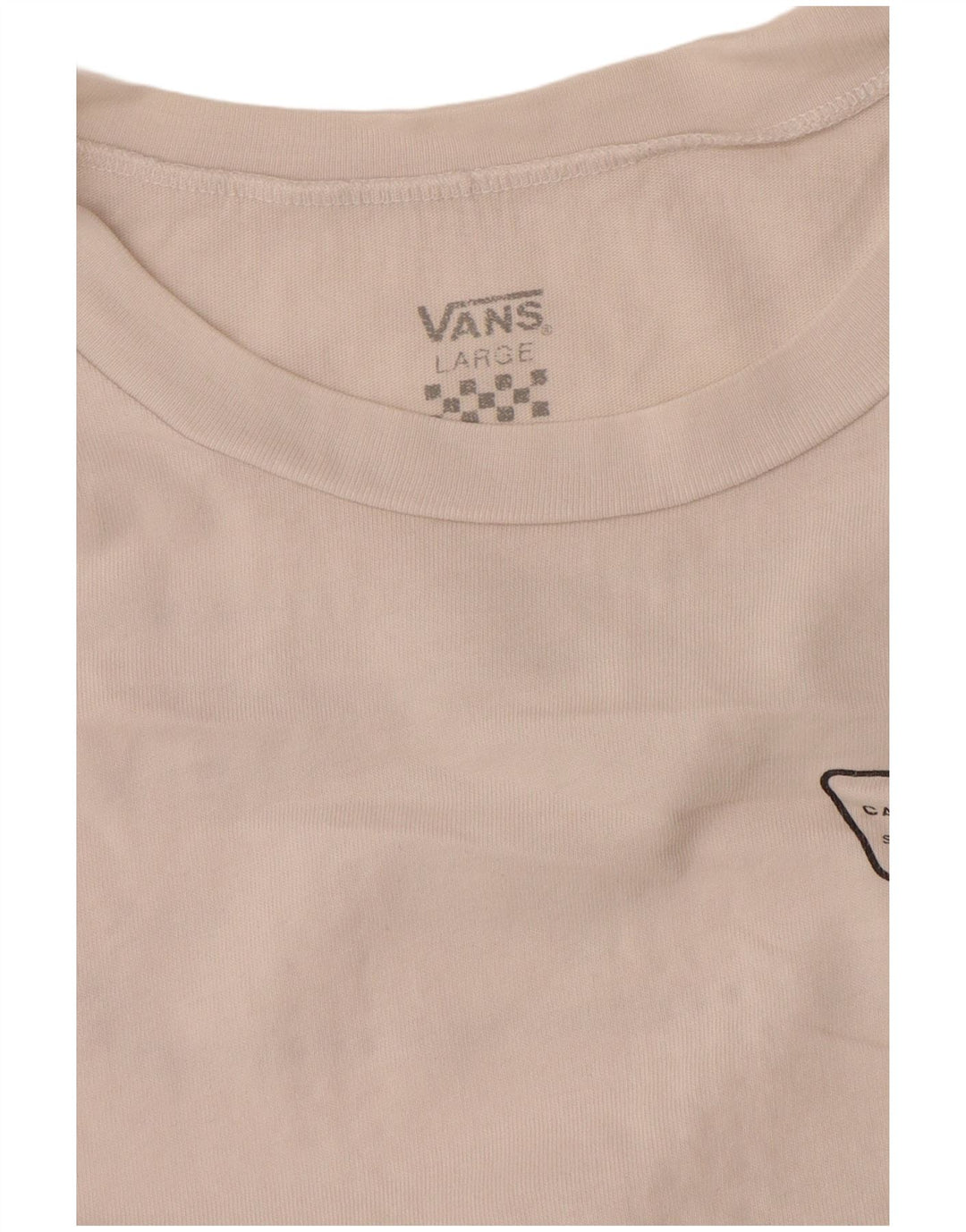 T-shirt grafica da donna Vans UK 16 grande bianca