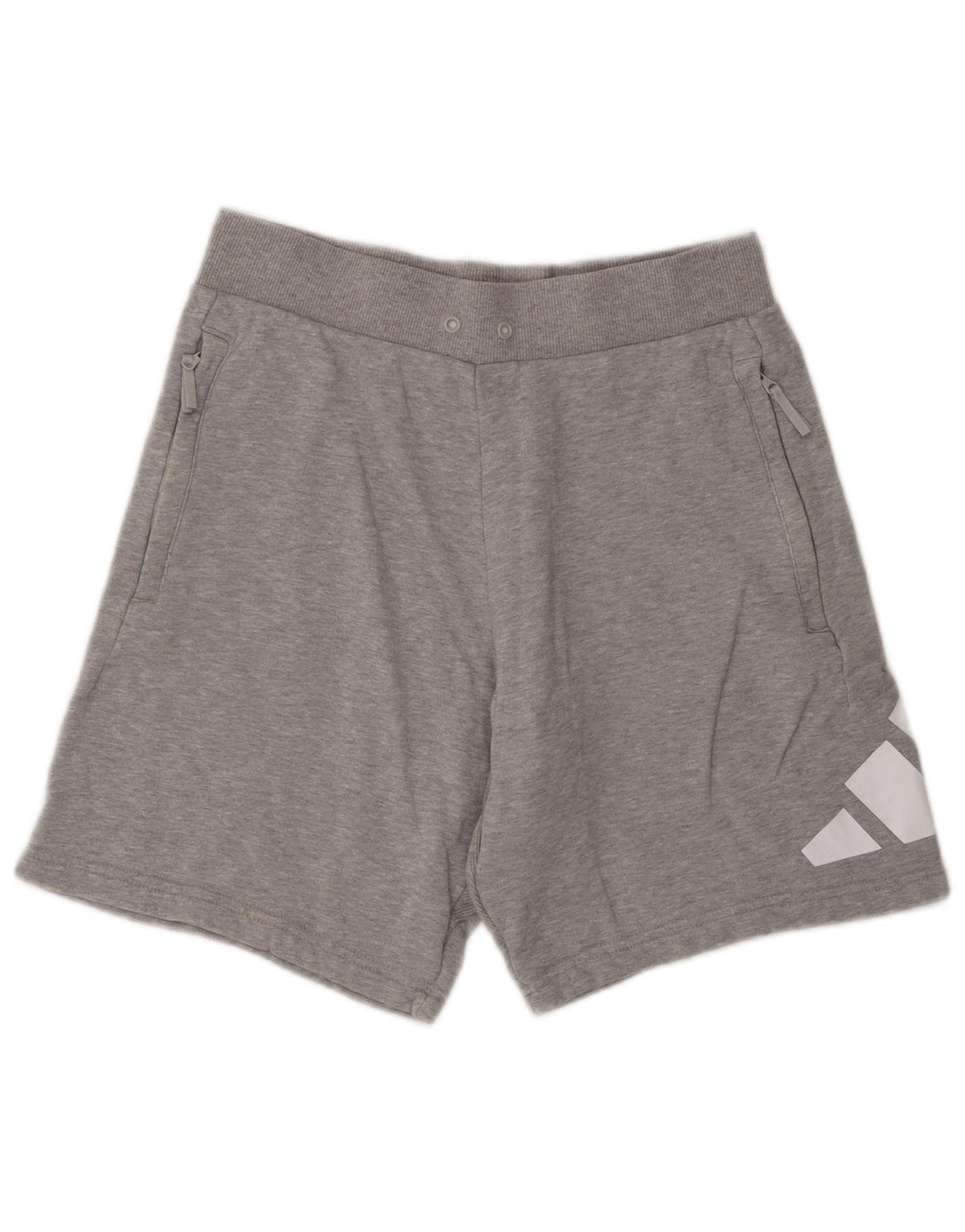 Pantaloncini sportivi grafici Adidas da uomo piccoli grigi