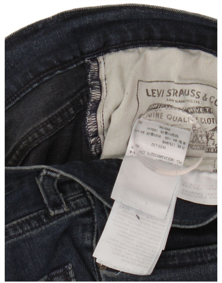 Levi's Uomo 511 Slim Jeans W33 L32 Blu Navy Cotone