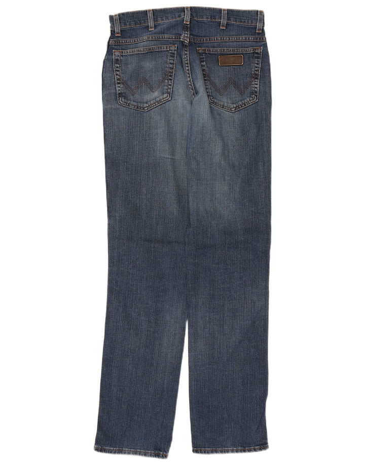 WRANGLER Jeans dritti elasticizzati Texas da uomo W32 L36 cotone blu
