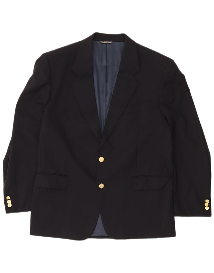 Giacca blazer da uomo a 2 bottoni Urbis IT 52 XL in lana blu navy