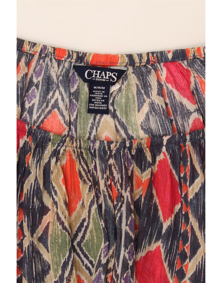 CHAPS Womens Blouse Top UK 14 Medium Multicoloured Argyle/Diamond Vintage Chaps and Second-Hand Chaps from Messina Hembry 