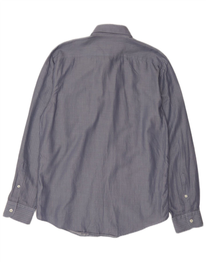 Armani Jeans Camicia Uomo Cotone Righe Grandi Blu