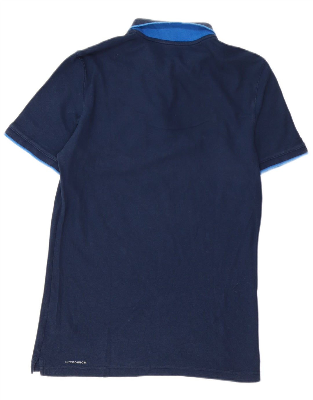 Polo REEBOK da uomo in cotone blu navy medio