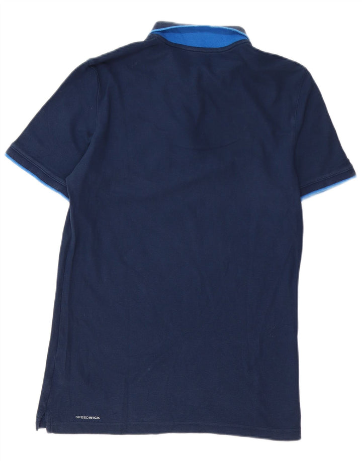 Polo REEBOK da uomo in cotone blu navy medio