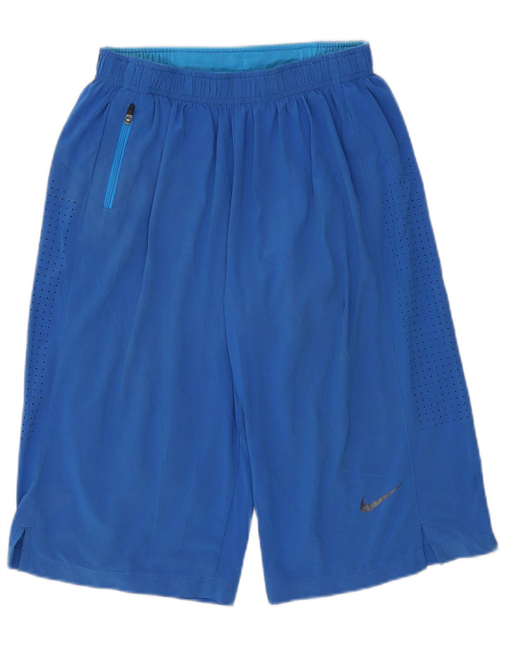 Pantaloncini sportivi Nike Bermuda da uomo piccoli sportivi in poliestere blu