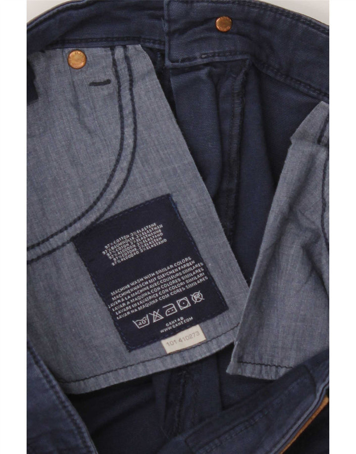Pantaloni casual bootcut da donna Gant W30 L27 cotone blu navy