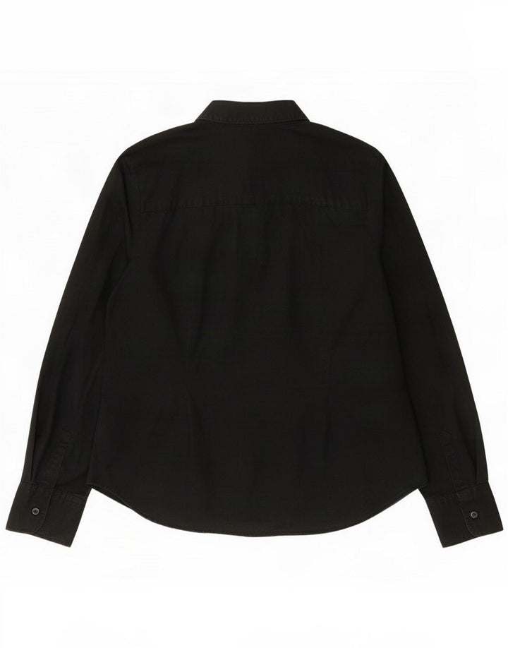 Camicia da donna Marks & Spencer UK 12 Medium Black Cotton