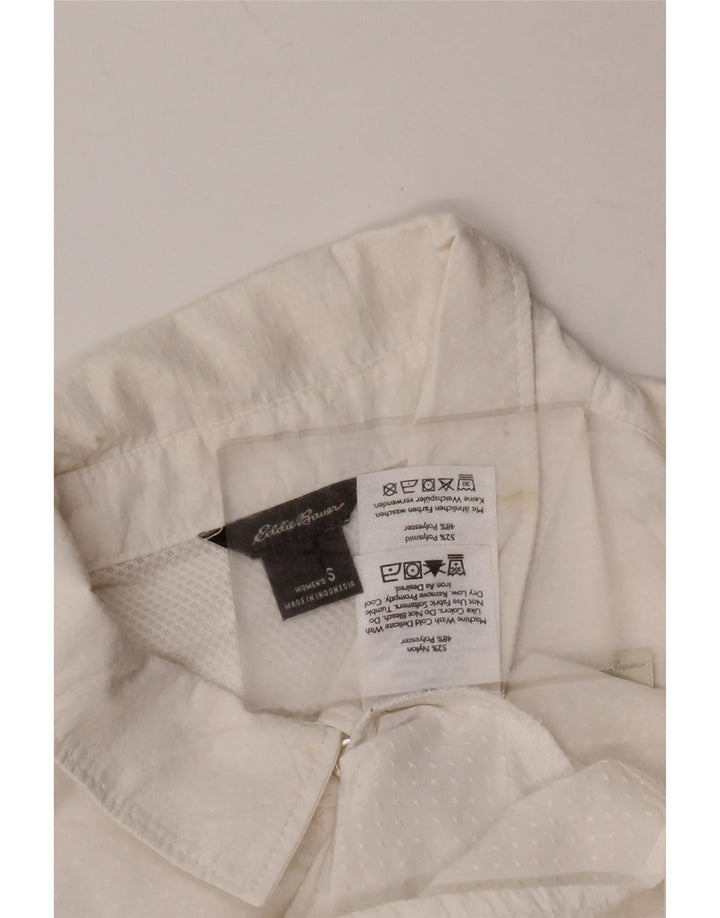 Camicetta da donna EDDIE BAUER UK 10 Small nylon maculato bianco
