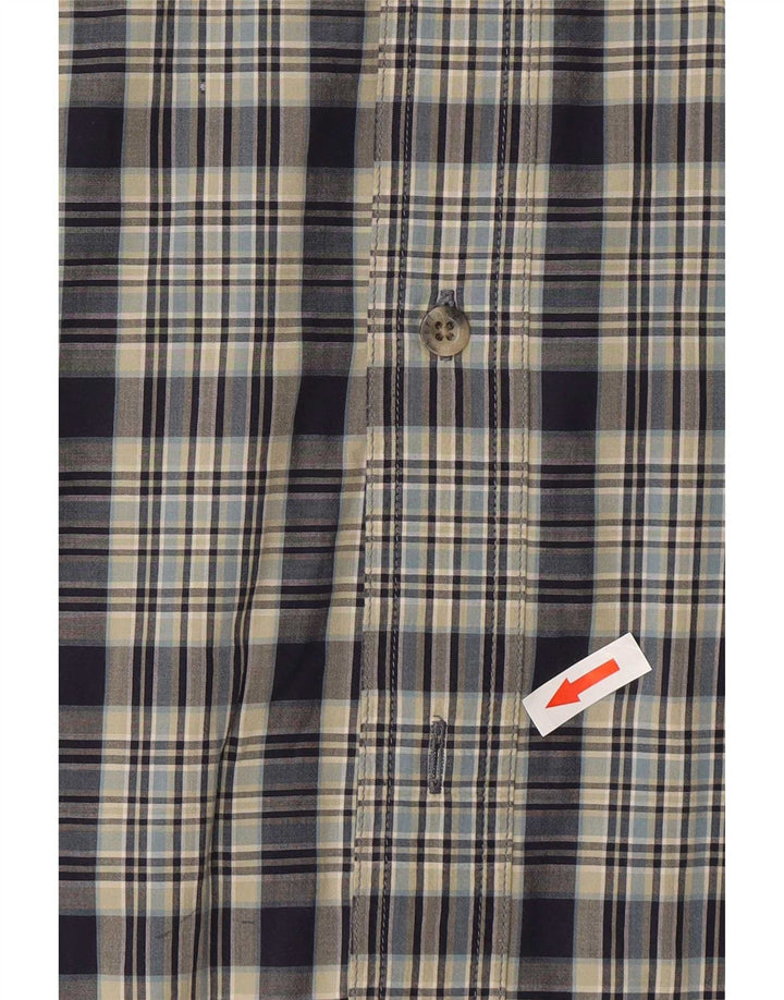 Camicia da uomo Timberland in cotone a quadri blu medio