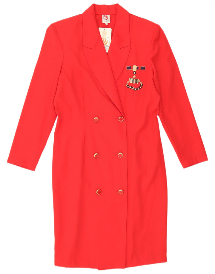 Abito tubino vintage da donna IT 44 rosso medio