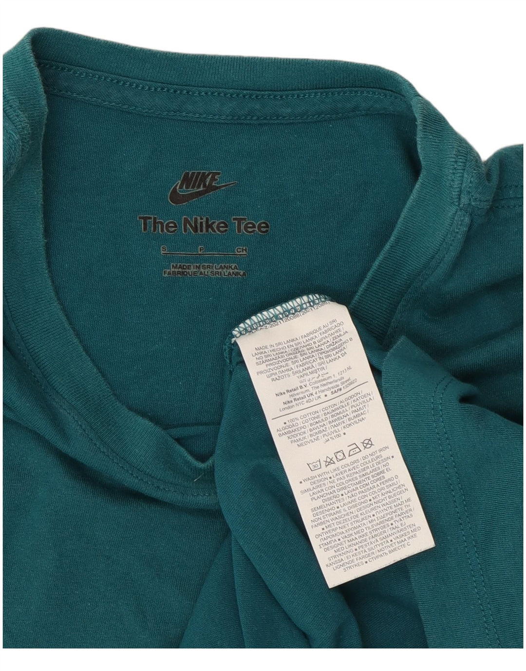 T-shirt Nike da uomo Top Small in cotone blu