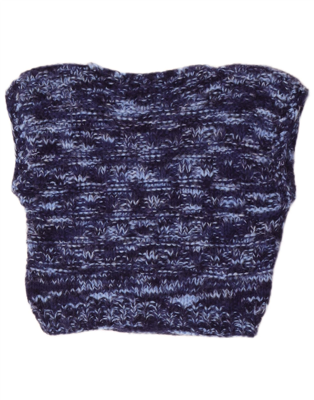 Canotta corta da donna vintage UK 14 blu navy medio