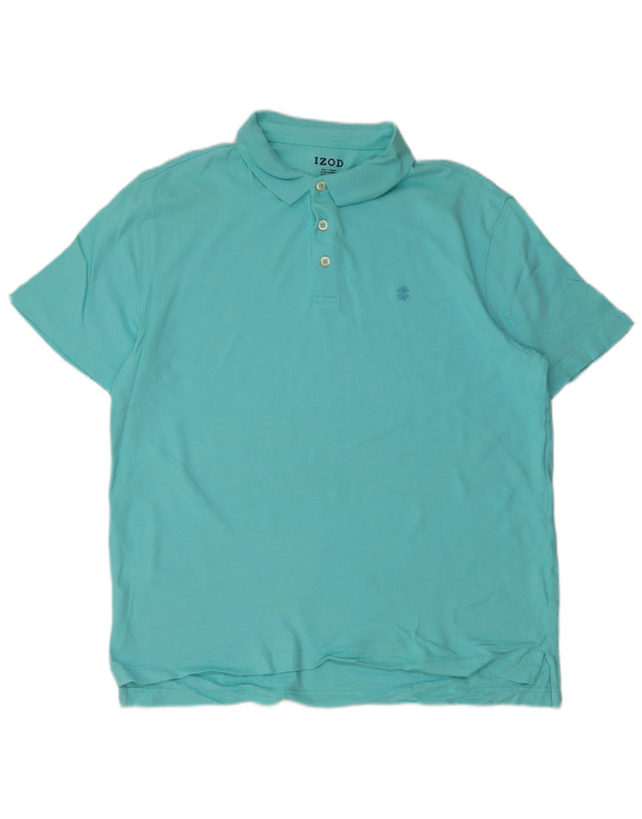 Polo da uomo IZOD grande in cotone blu