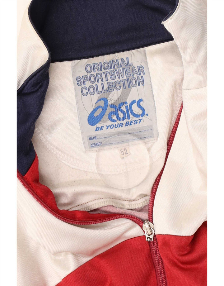 Giacca sportiva da uomo con grafica Asics IT 52 Large Red Colourblock