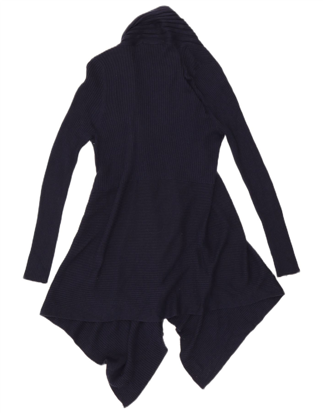 Maglione cardigan lungo da donna Marks & Spencer UK 14 medio blu navy