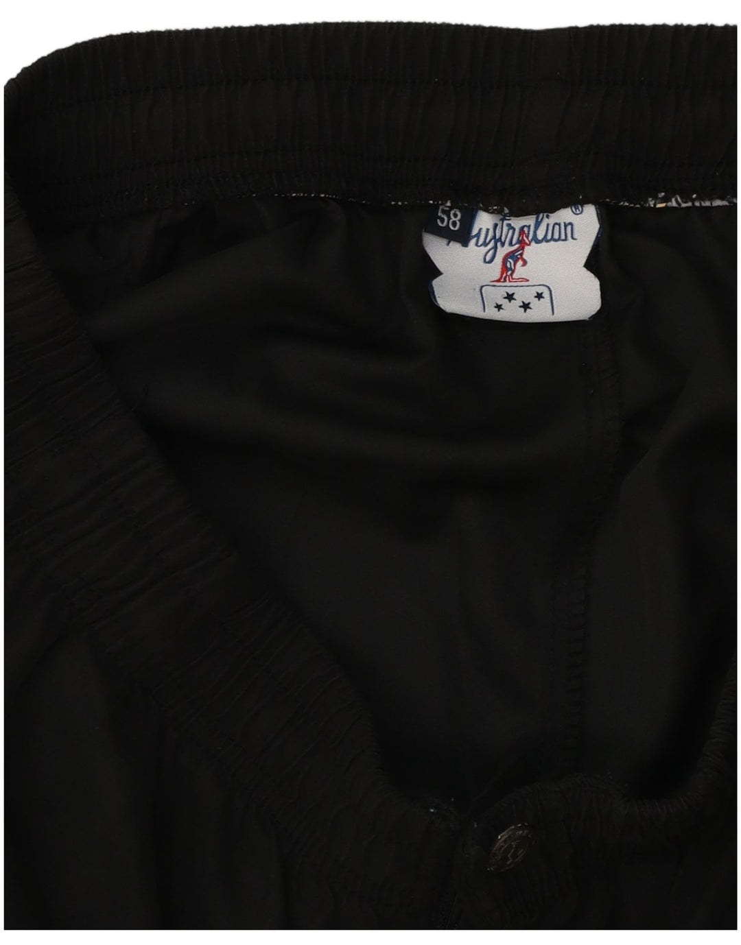 AUSTRALIAN L'ALPINA Pantaloncini sportivi da uomo IT 58 2XL Nero Poliestere