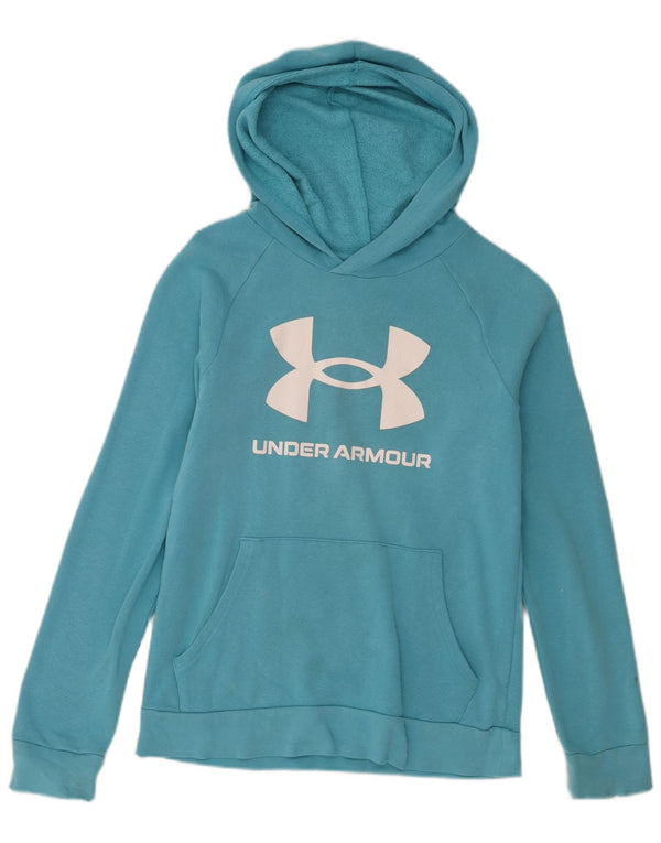 Felpa con cappuccio grafica da ragazzo Under Armour 11-12 anni grande blu