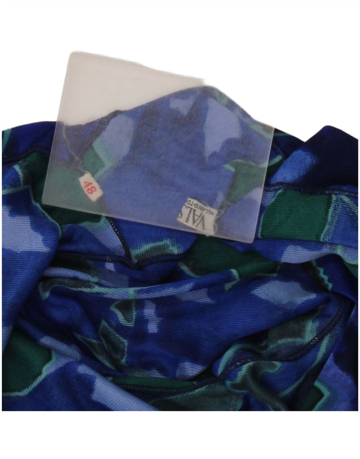 Valstar Top da donna con motivo astratto manica 3/4 UK 18 XL Blu