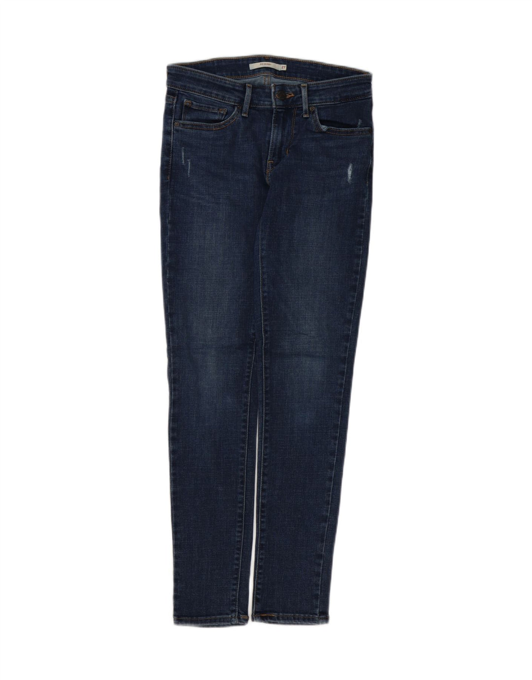 LEVI'S Jeans skinny effetto consumato 711 da donna W27 L29 cotone blu