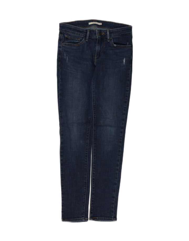 LEVI'S Jeans skinny effetto consumato 711 da donna W27 L29 cotone blu