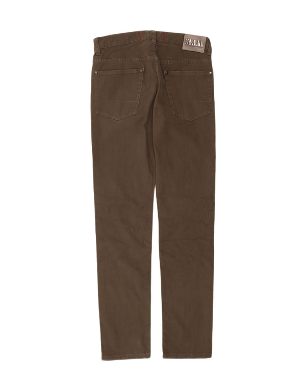 Pantaloni casual slim da uomo Slam IT 44 XS W30 L33 Cotone marrone