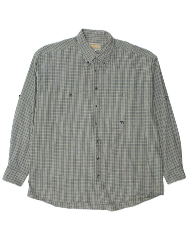 Camicia da uomo Camel Active XL a quadri blu