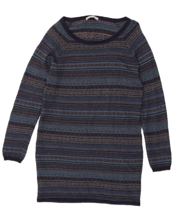 Abito maglione da donna Marks & Spencer UK 14 Medio Blu navy Fair Isle