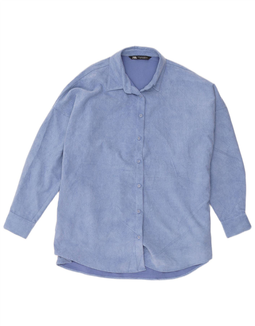 Camicia oversize da uomo Zara UK 6 XS Blu