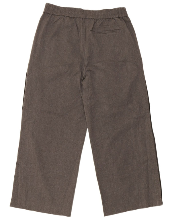 Pantaloni chino con pegging da donna Marks & Spencer UK 14 Large W32 L26 Grigio