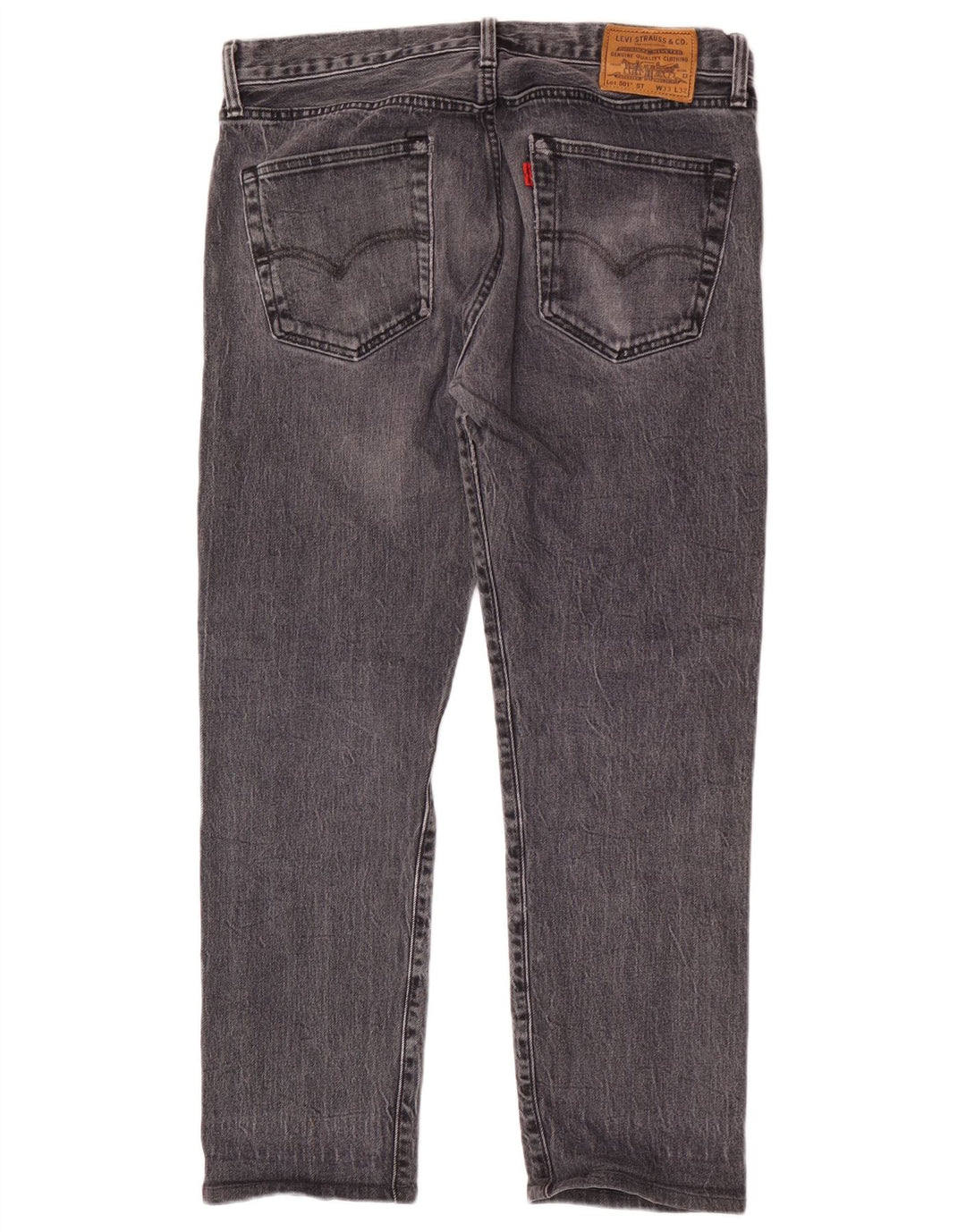 Levi's Uomo 501 Jeans dritti W33 L28 Cotone grigio