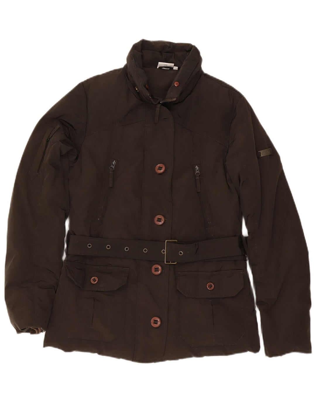 Giacca imbottita da donna Ellesse UK 10 Small Marrone Poliestere