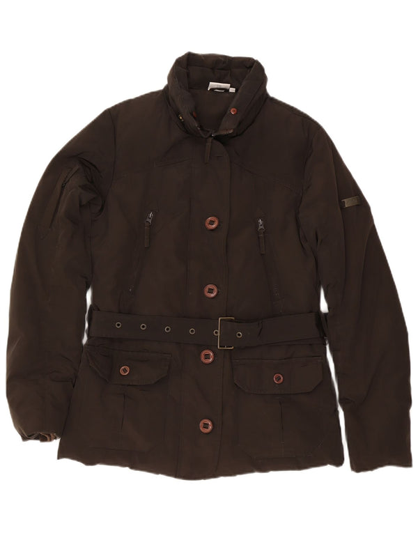 Giacca imbottita da donna Ellesse UK 10 Small Marrone Poliestere