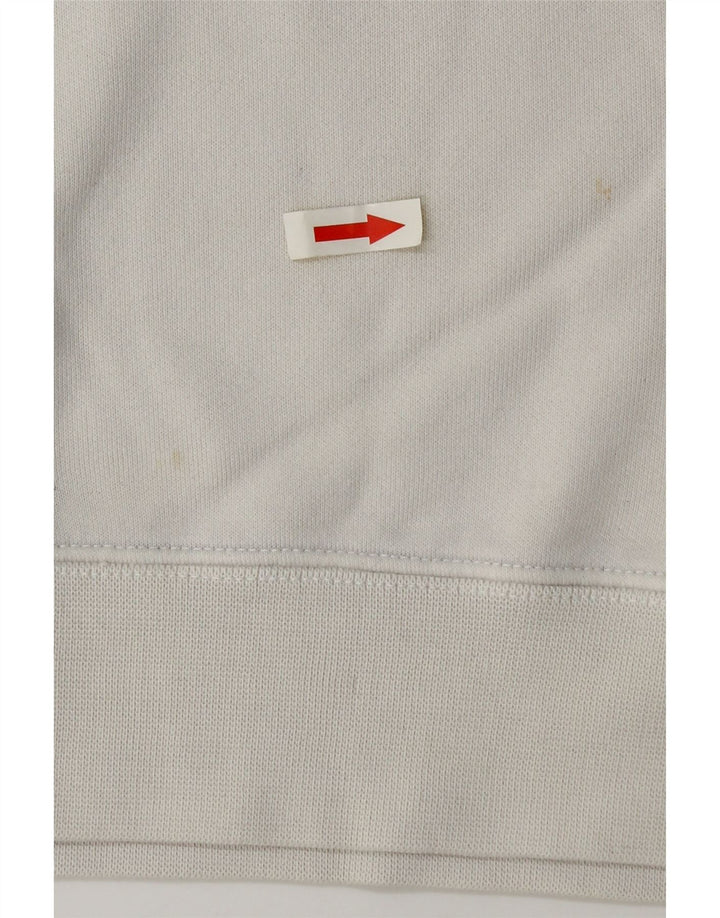 Maglione con cappuccio grafico da uomo Champion in cotone bianco medio