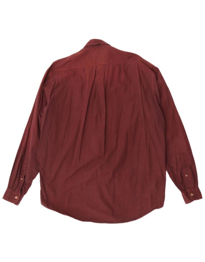 Camicia da uomo Marlboro Classics grande marrone