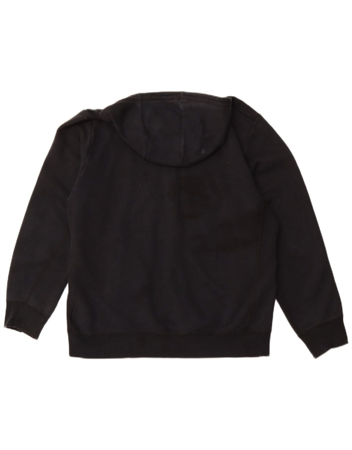 Maglione con cappuccio e zip da uomo ADIDAS grande in cotone nero