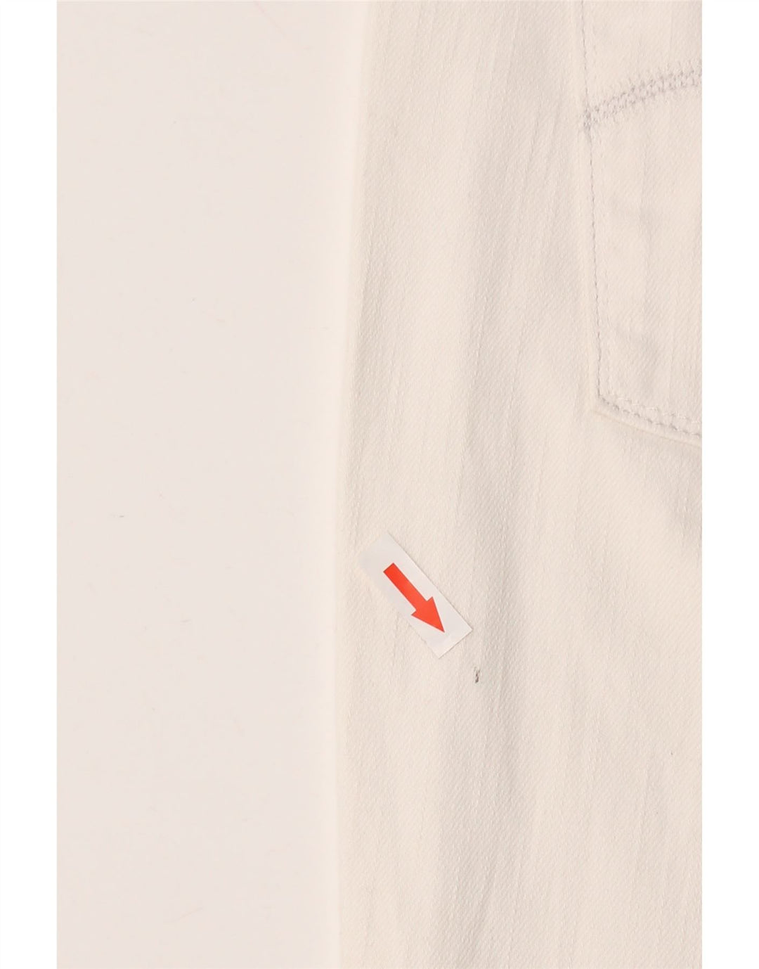 LEVI'S Donna 515 Capri Jeans US 14 Large W36 L20 Cotone bianco