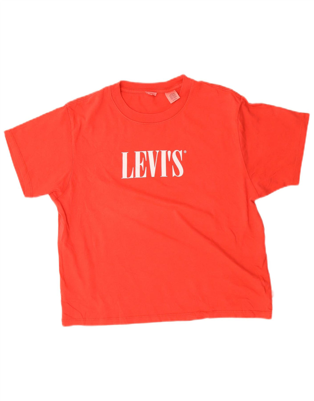 T-shirt grafica oversize da donna Levi's UK 6 XS rossa