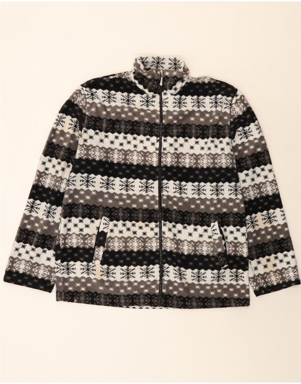 Giacca in pile vintage da uomo UK 42 XL multicolore Fair Isle