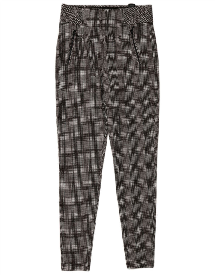 Leggings da donna Marks & Spencer UK 10 Small Poliestere pied de poule grigio