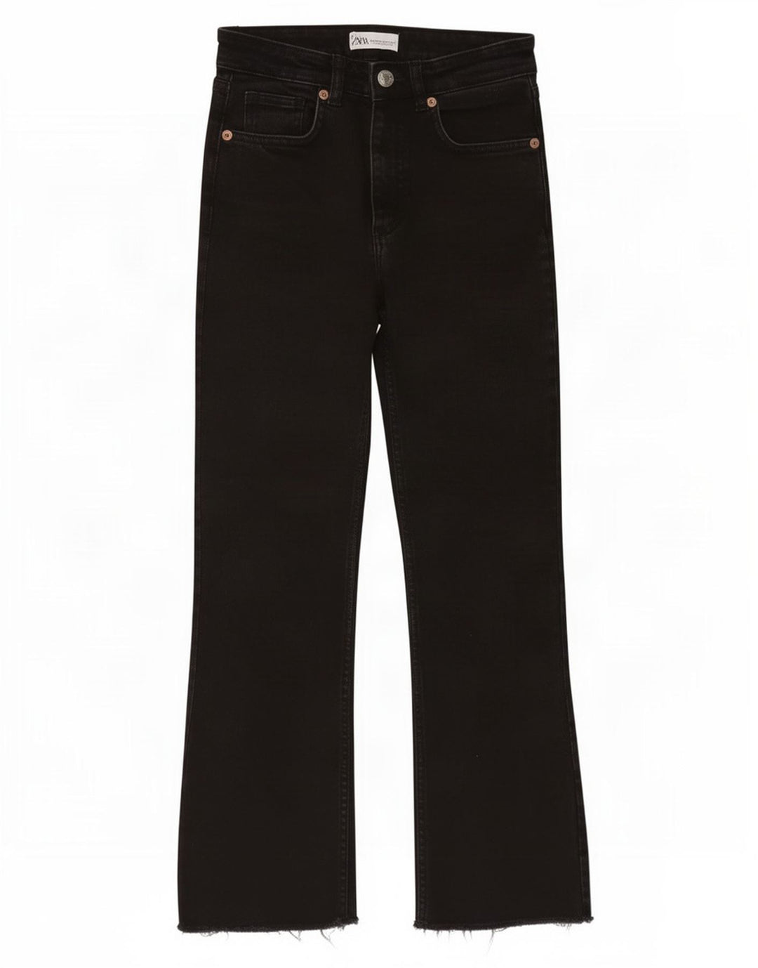 Jeans Bootcut da donna Zara EU 36 XS W26 L26 Nero