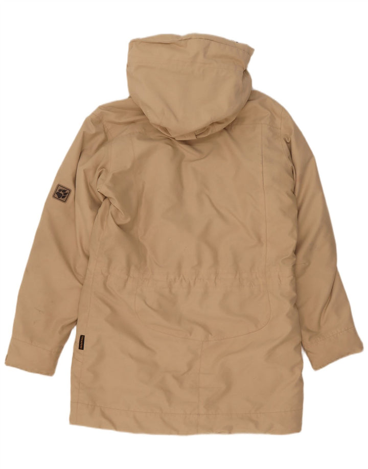 Giacca Parka con cappuccio da donna Jack Wolfskin UK 14 Poliestere beige medio