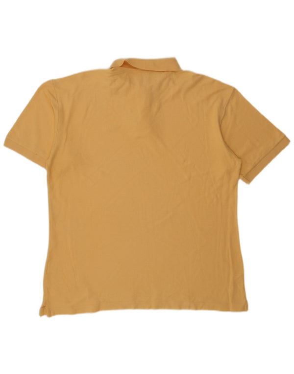 Polo da uomo Fila Large in cotone giallo