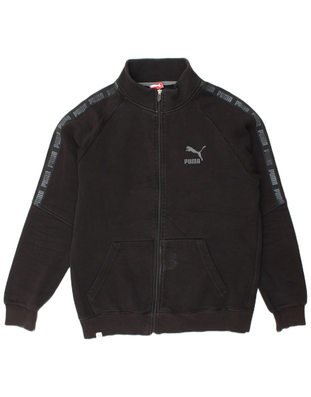 Giacca da ginnastica grafica da uomo Puma Large in cotone nero