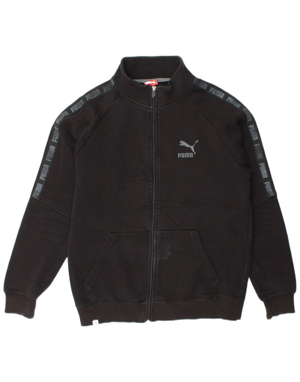 Giacca da ginnastica grafica da uomo Puma Large in cotone nero