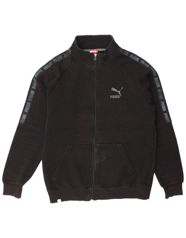 Giacca da ginnastica grafica da uomo Puma Large in cotone nero