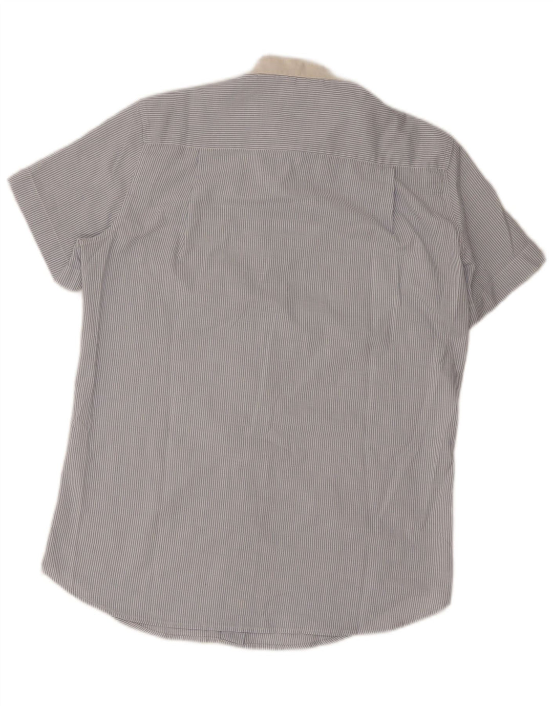 Camicia a maniche corte da uomo Wrangler a righe blu medio